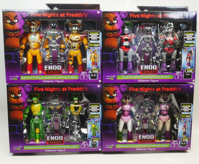 Jazwares Five Nights At Freddy's Endo Series Wave 3 Wolf Freddy Gator Chica Set