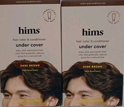 Hims Hair Color & Conditioner Under Cover Dark Brown 5oz Lot Of 2 New Boxes