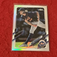 2021 Topps Chrome NOAH SYNDERGAARD • Refractor • Card #35  NM-MT   Mets
