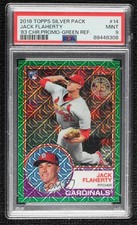 2018 Topps Silver Pack 1983 Design Chrome Green 23/99 Jack Flaherty PSA 9 11ff