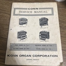 Conn Organ Service Manual, Model 543 551 633 641 ,Type 1