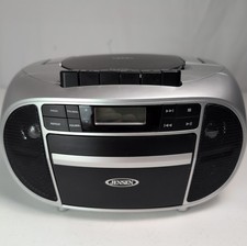 Jensen Portable Stereo Radio CD Cassette CD 550 Player Boombox Tested Works