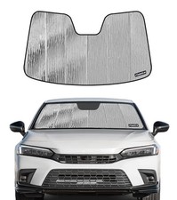 Pigenius Windshield Sunshade for 2022-2026 Honda Civic, Reversible Silver/Black