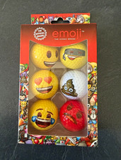 emoji Emoji Golf Balls Multicolour Pack of 6, 6-Piece Set for Golf