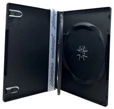Mediaxpo 3 Disc DVD Cases with Hinged Flip Tray, Clear Sleeve - Pack of 10
