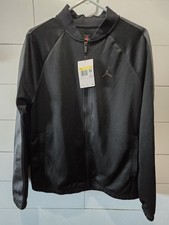 Nike Jumpman Jordan Athletic Warmup Jacket Mens Sz S Black Track NWT
