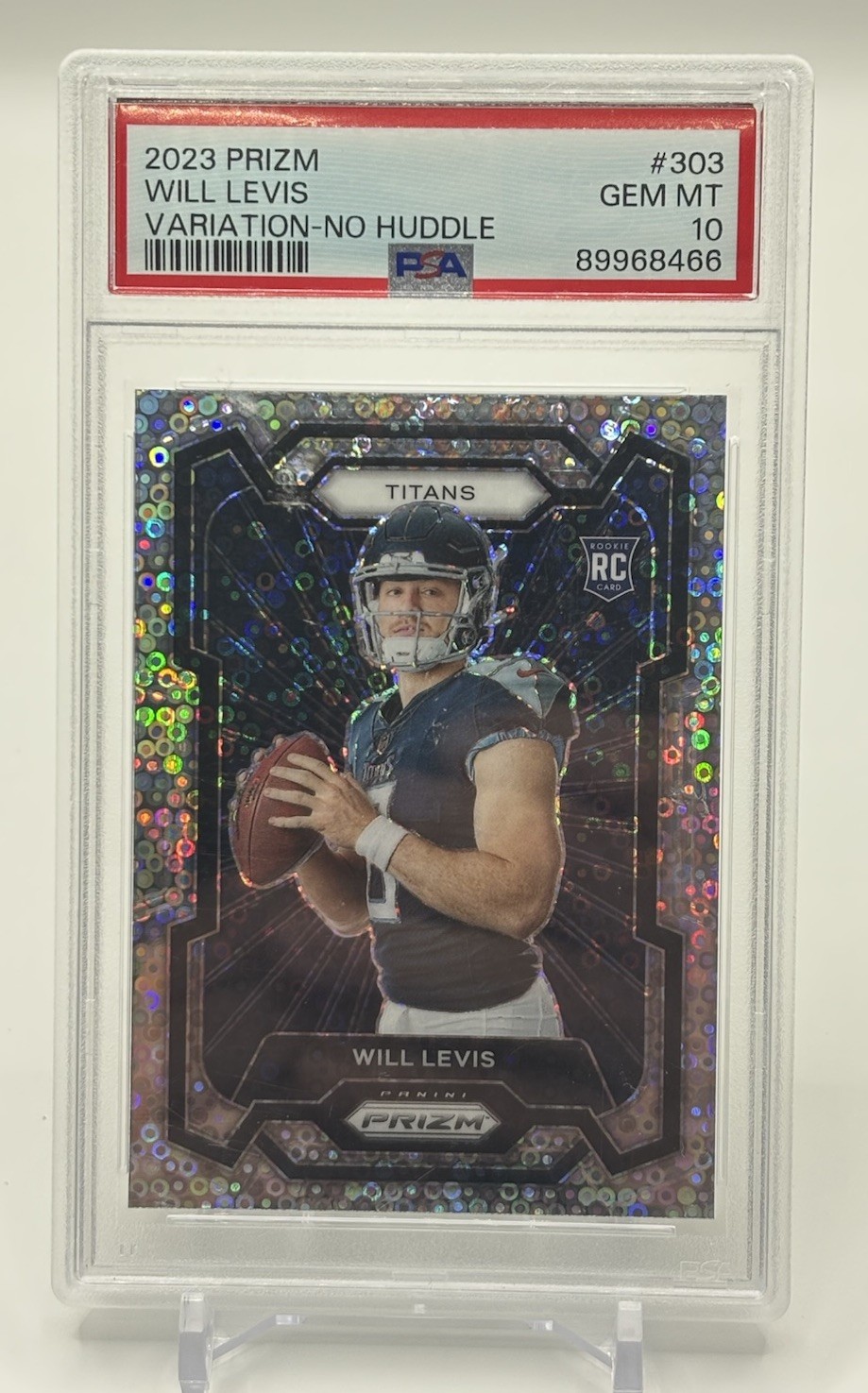 2023 Panini Prizm Variation No Huddle #303 Will Levis PSA 10 (RC)