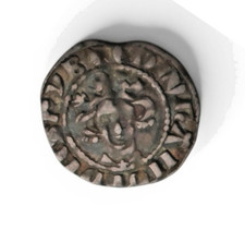 Edward I Silver Hammered Penny Class 9b Star on Breast London Mint Coin Hammered