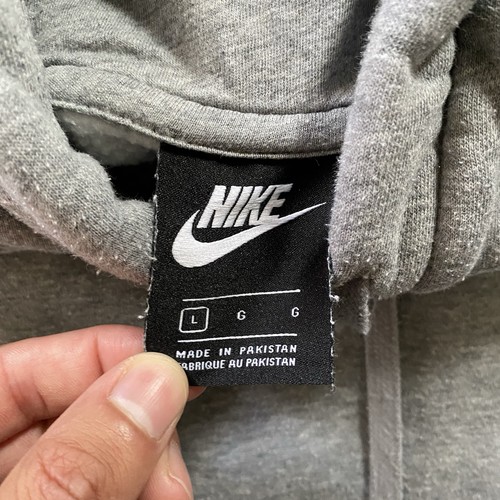 Sudadera con Capucha Nike Para Hombre Talla Grande Gris Polar Suéter Pullover Lateral Swoosh Logo - Imagen 3 de 9