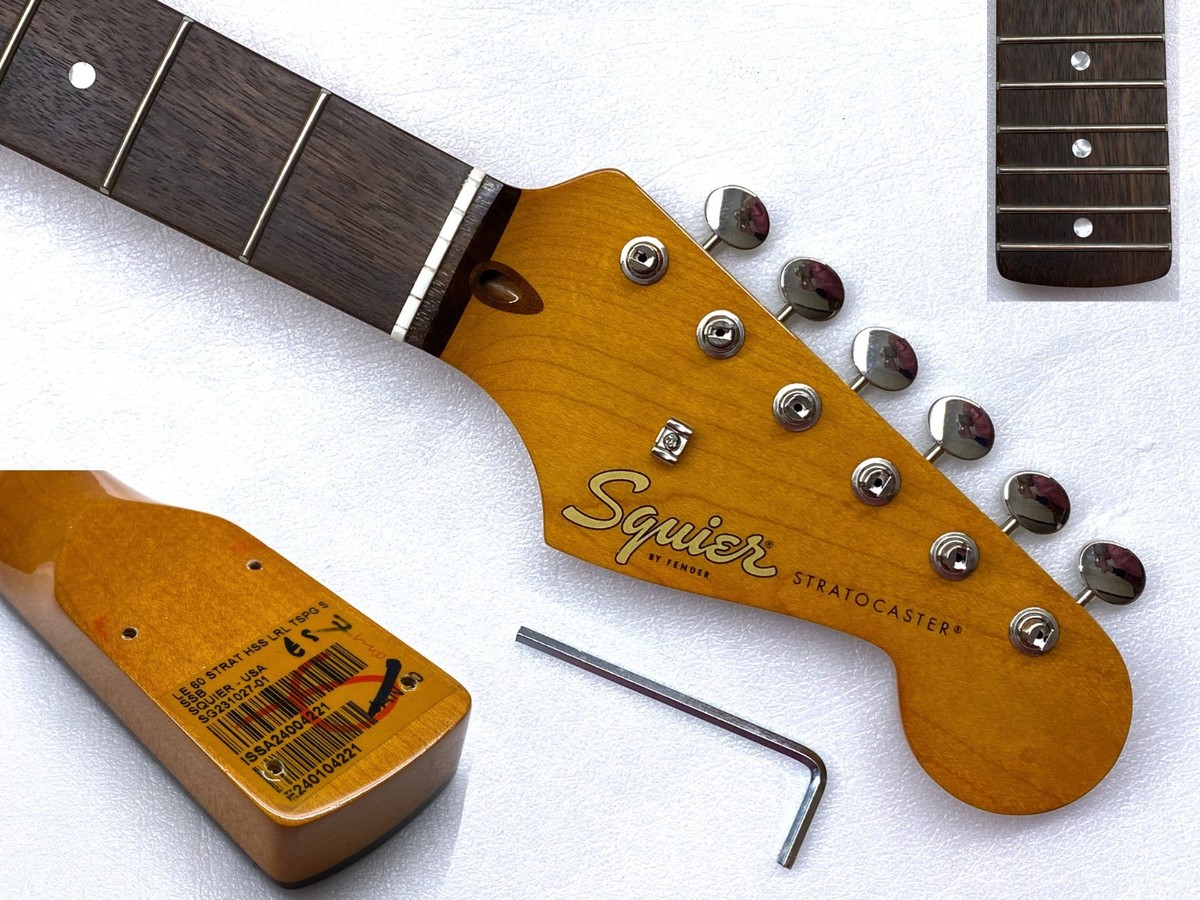 Genuine Fender Squier Strat 60's Style SMALL HEADSTOCK TINTED