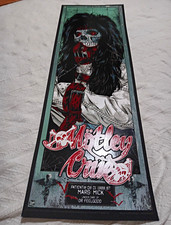 Motley Crue Dr Feelgood Patient Silkscreen Print Feature Mick Mars Size 11.5x37