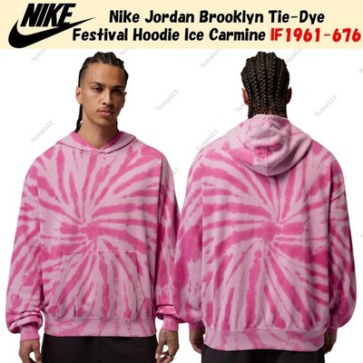 Nike Jordan Brooklyn Tie-Dye Festival Hoodie Ice Carmine IF1961