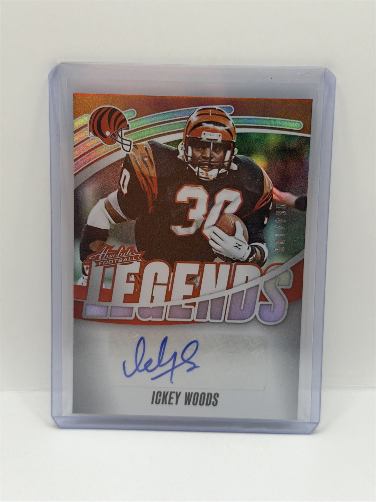2024 Panini Absolute #ALS-IWS Ickey Woods Absolute Legends Signatures #/199
