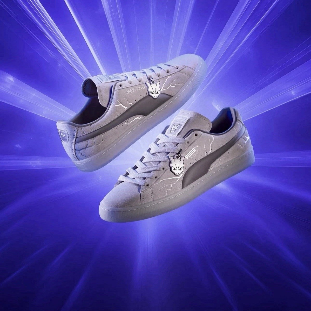 Pokemon x Puma Suede Mewtwo Shoes Ships Fast Brand New Sneakers