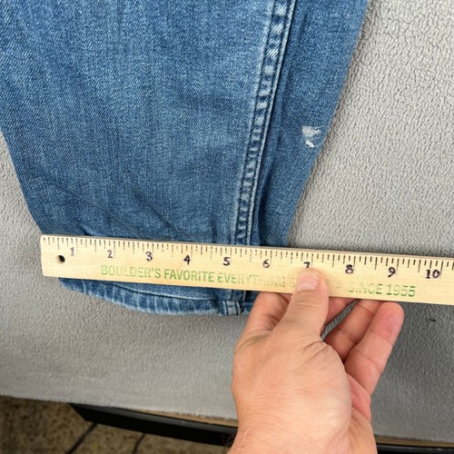 Vintage Levis Engineered Jeans Mens 33x32 Straight Leg Distressed Y2K Denim - Picture 11 of 12