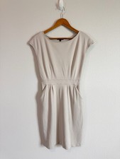 Quince Women's Ecru Ultra Stretch Ponte Cap Sleeve Dress Size XS 