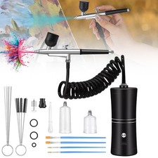 Mini Airbrush Compressor Kit Spray Gun Air-Brush Paint Tattoo Nail Art Handheld