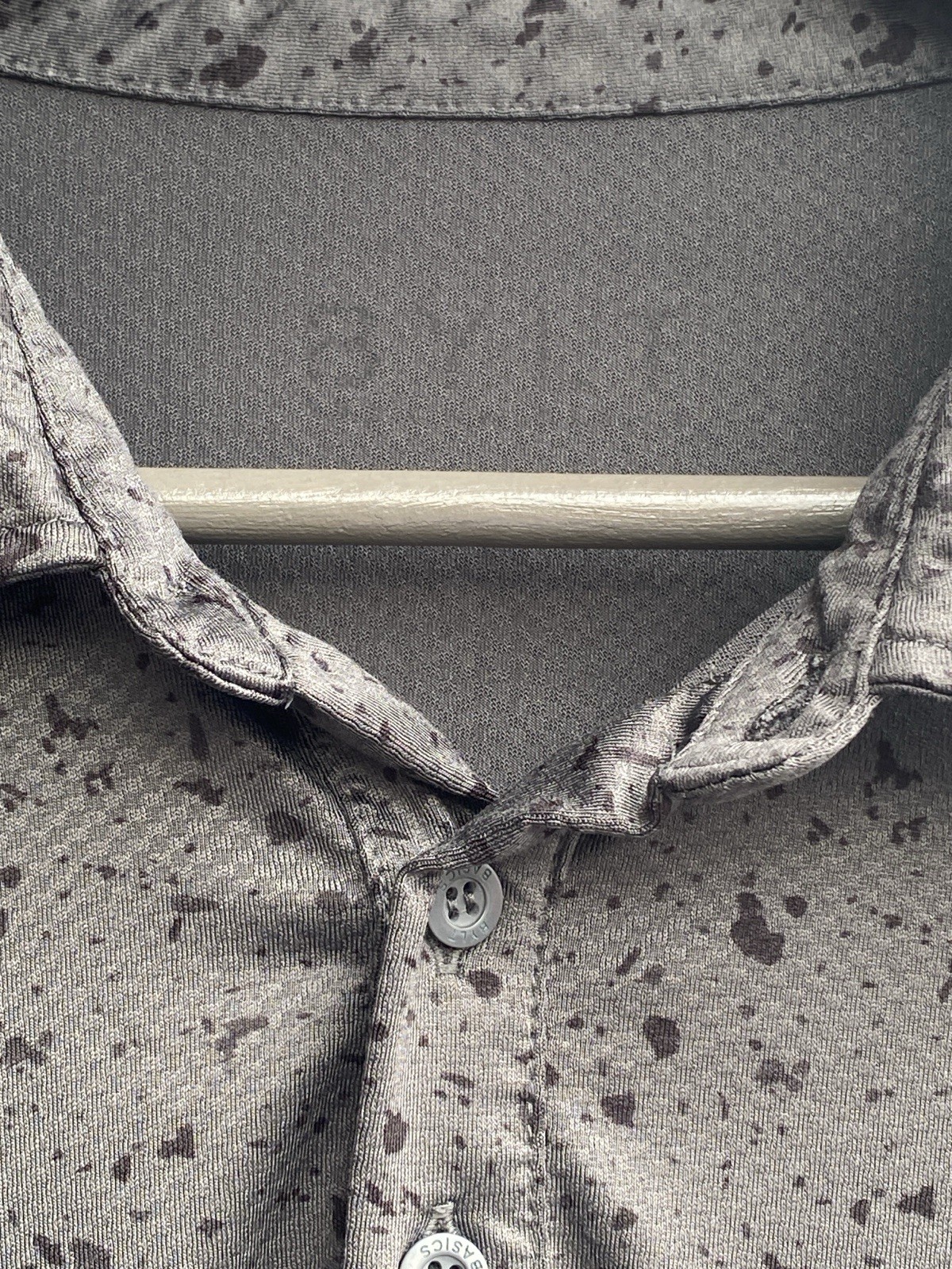 BYLT Basics Polo Shirt Mens Extra Large Beige Speckled Athletic Golf