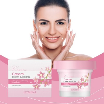 Natural Cherry Blossom Hydrating Face Moisturizer for Brightening Smooth Skin