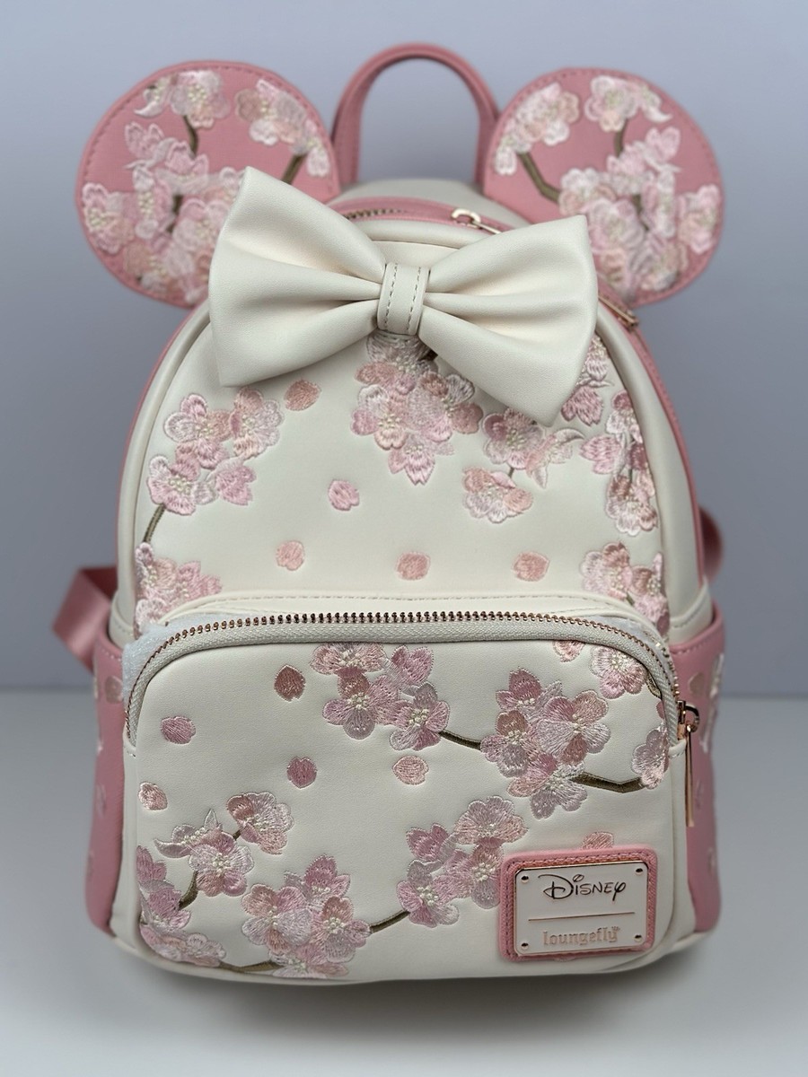 Loungefly Disney Minnie Mouse Cherry Blossom Ears Mini Backpack