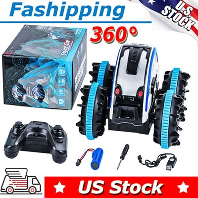 Cheerwing 360° Flips Rotation Amphibious Remote Control Car  RC Stunt Car Toy
