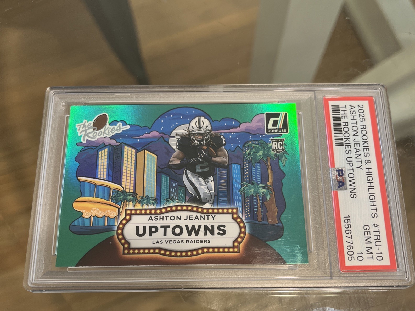 Ashton Jeanty Donruss Rookies & Highlights the Rookies Uptowns #10 Green