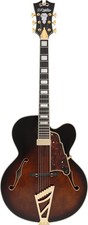 D'Angelico Premier Series EXL-1 Hollowbody Archtop - Brown Burst FInish with ...