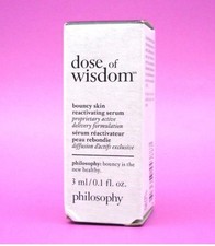 Philosophy Dose of Wisdom Bouncy Skin Reactivating Serum 3ml DELUXE SAMPLE New