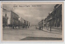 1932 - ANTICA CARTOLINA DI RUVO DI PUGLIA - BARI - CORSO CAVOUR - ANIMATA