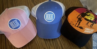 3 Summer Trucker Hats Endless Summer Rum (1) & Dixie Vodka (2) Mesh Snapback USA