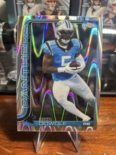 2025 Topps Chrome Rico Dowdle RayWave Refractor #43 Carolina Panthers