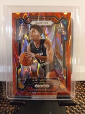 2024-25 Panini Prizm Draft - Ajay Mitchell #37 Red Seismic Prizm 098/225 (RC)