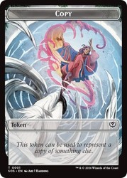 Copy // Spirit Double-Sided Token (0010) Secrets of Strixhaven