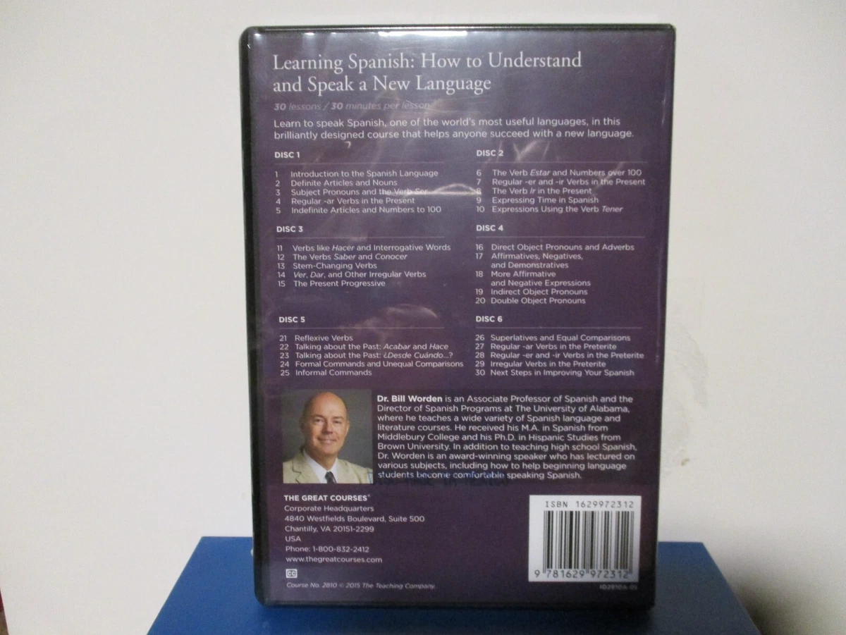 Learning Spanish - Understand &amp; Speak New Language - 6 DVD Set - NEW  ED22-194 | eBay