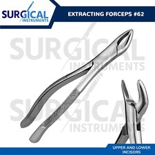 Extracting Forceps 62 Dental Surgical Instruments Stainless Steel German Grade