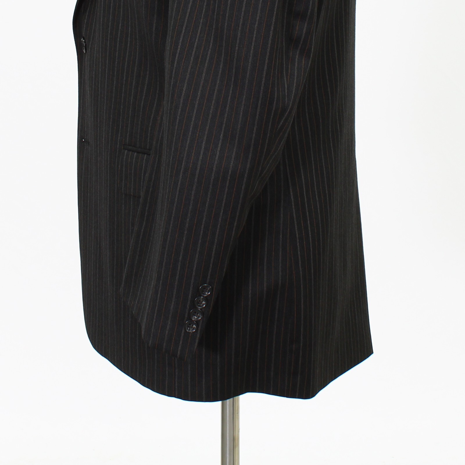 Jos. A. Bank 41L 34x33 Gray Full Suit Striped 2B … - image 10