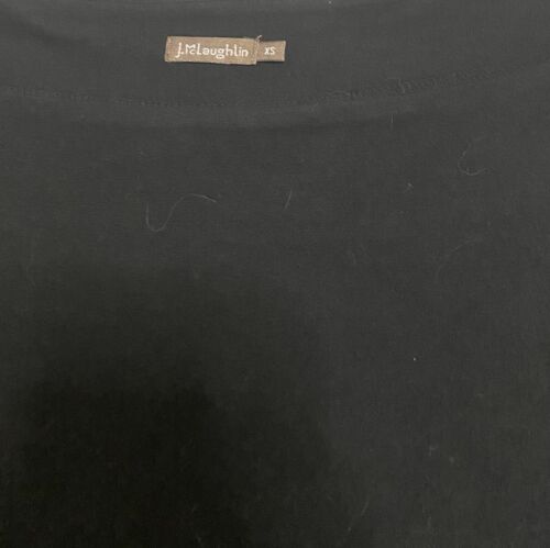 J. Mclaughlin kleines schwarzes Etuikleid knielang Stretch Langarm XS - Bild 2 von 3