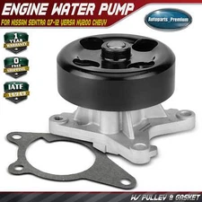 Water Pump w/ Pulley & Gasket for Nissan Sentra 07-12 Versa NV200 Cube Chevrolet