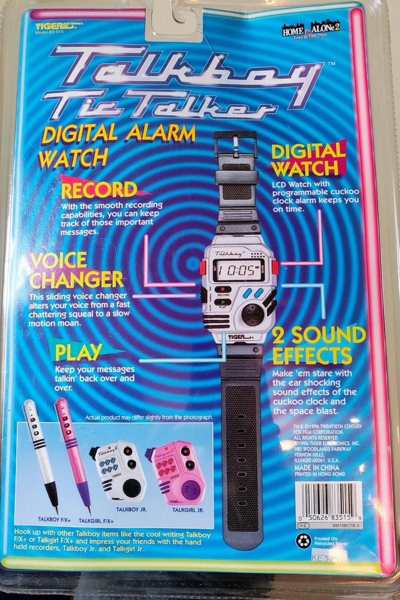 Talkboy TIGER ELECTRICS トークボーイ 腕時計 New Vintage Tiger Talk Boy Watch 1996 from Home Alone | eBay