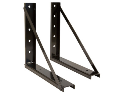Buyers Products 1701006 18x18 in. Welded Black formed Steel Mounting Brackets