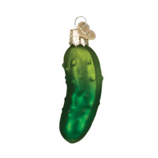 Sweet Pickle Blown Glass Christmas Ornament by Old World Christmas