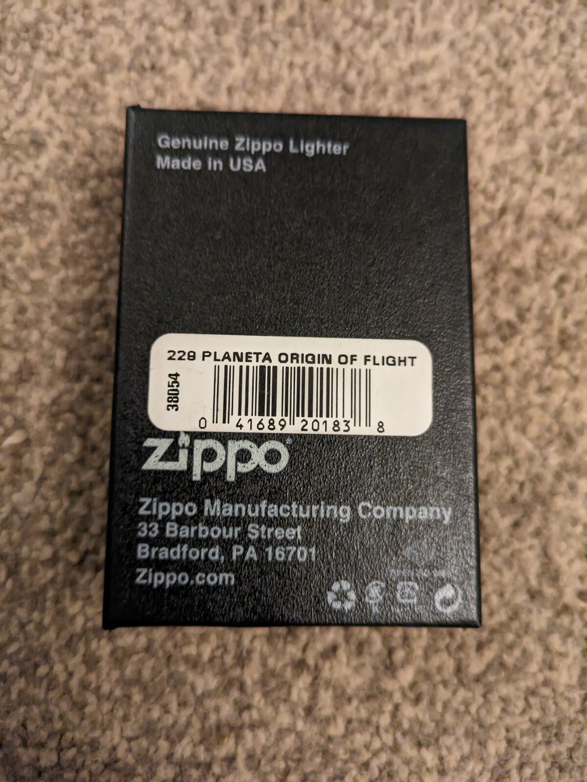 Genuine Zippo Lighter "Origin Of Flight" DeAgostini Collection No.60
