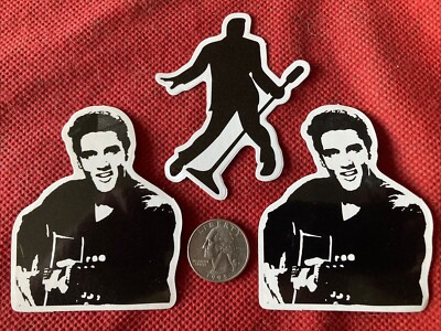 Elvis Presley Stickers (3) Skateboard Decals