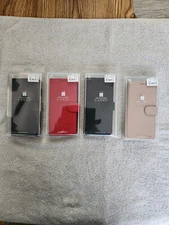 New Genuine Leather Cameo Flip Cover Case for a Samsung S23+ Cell Phone