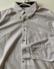 Paul Frederick Mens Dress Shirt 17-35 Long Sleeve Button Front Plaid