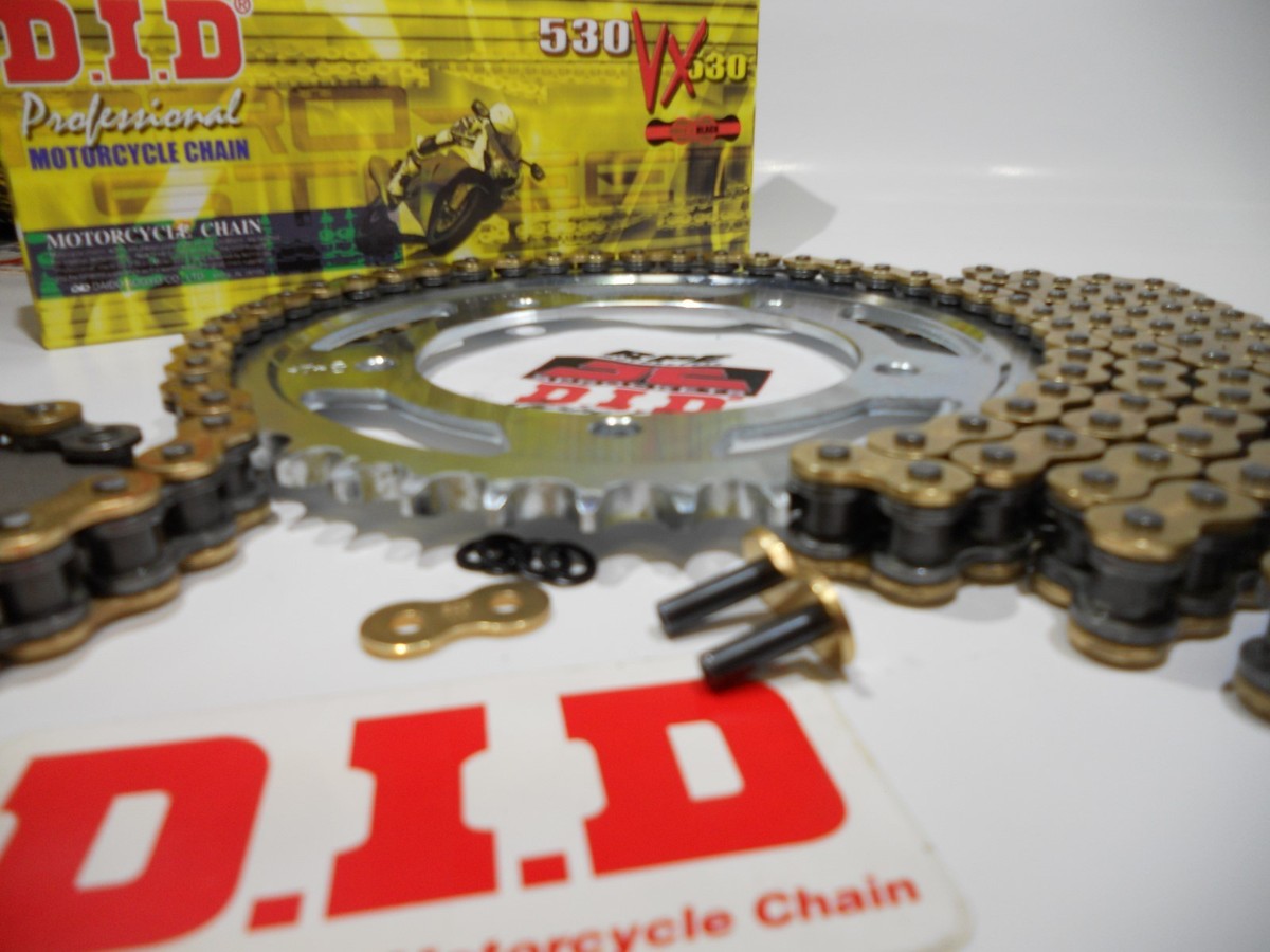 11-18 Kawasaki ZX10R ZX-10 ZX10 DID VX3 Gold 530 Xring Chain and