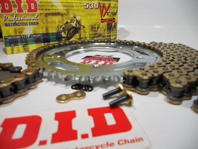 3セット 11-18 Kawasaki ZX10R ZX-10 ZX10 DID VX3 Gold 530 Xring Chain and