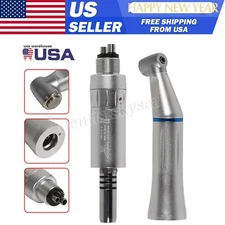 Dental Slow Low Speed Handpiece Push Contra Angle NSK Style Air Motor 4Holes