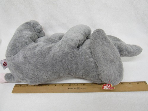 Ty 2004 WINKS Elephant Large Stuffed Plush 18" Pluffies - Picture 7 of 11