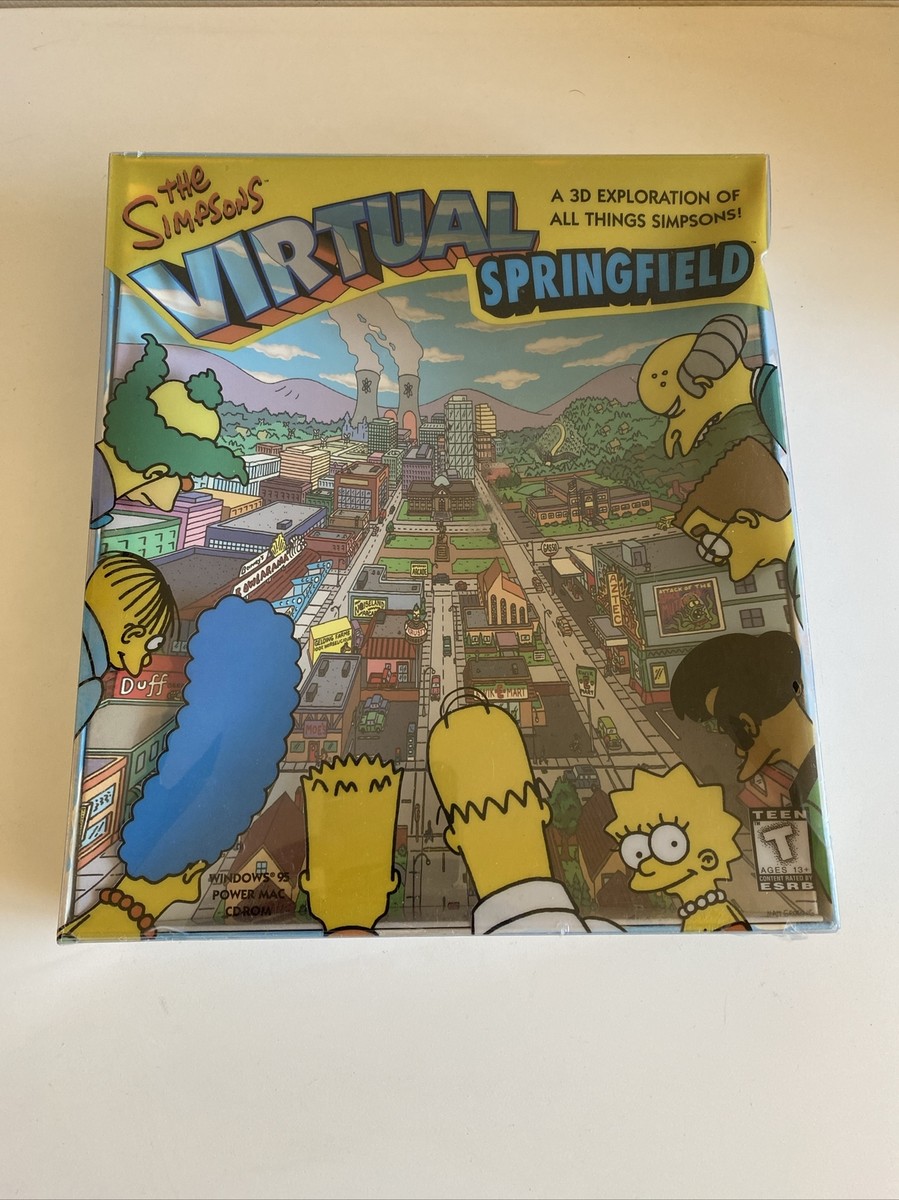 Simpsons: Virtual Springfield (Windows/Mac, 1997) for sale online